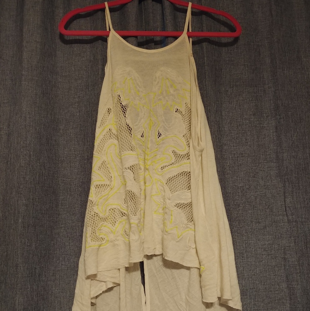 Strappy open back free people tank